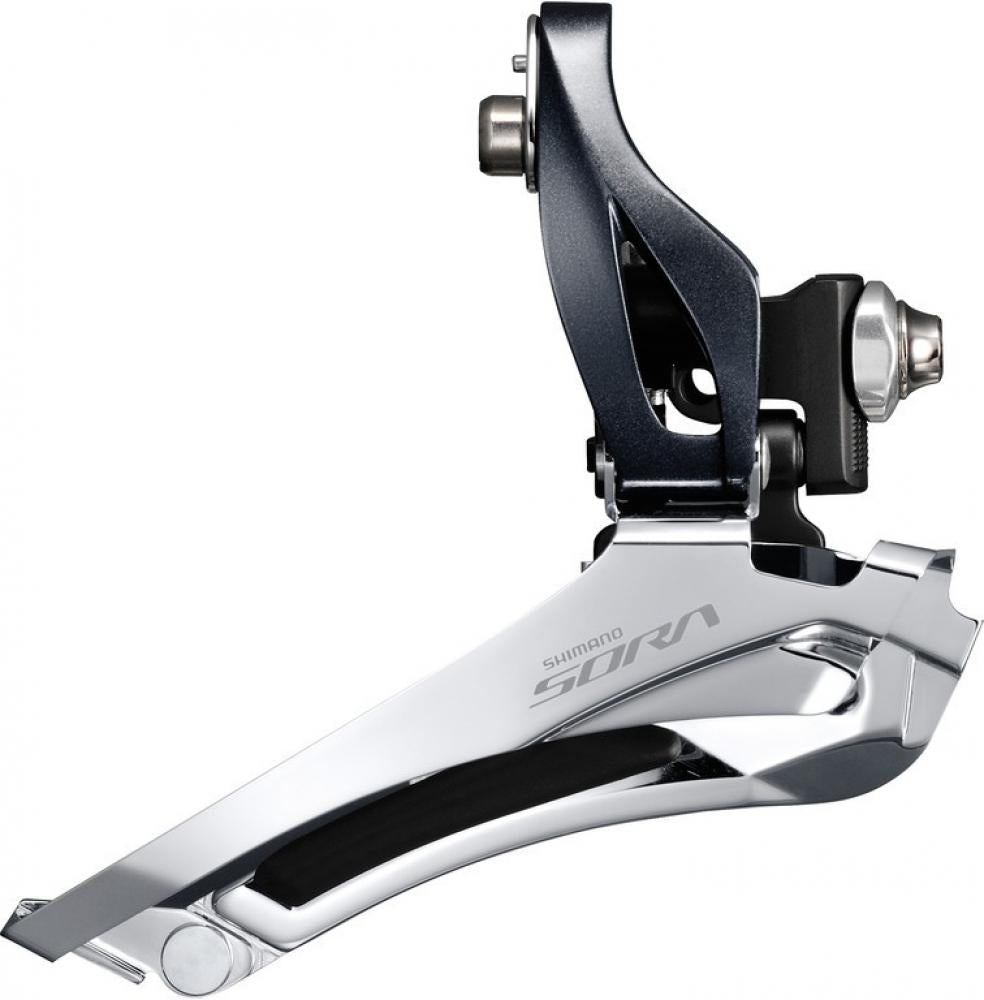 SHIMANO SORA FD-R3000 9-fach Anlöt Umwerfer für Rennräder, präzises Schalten.