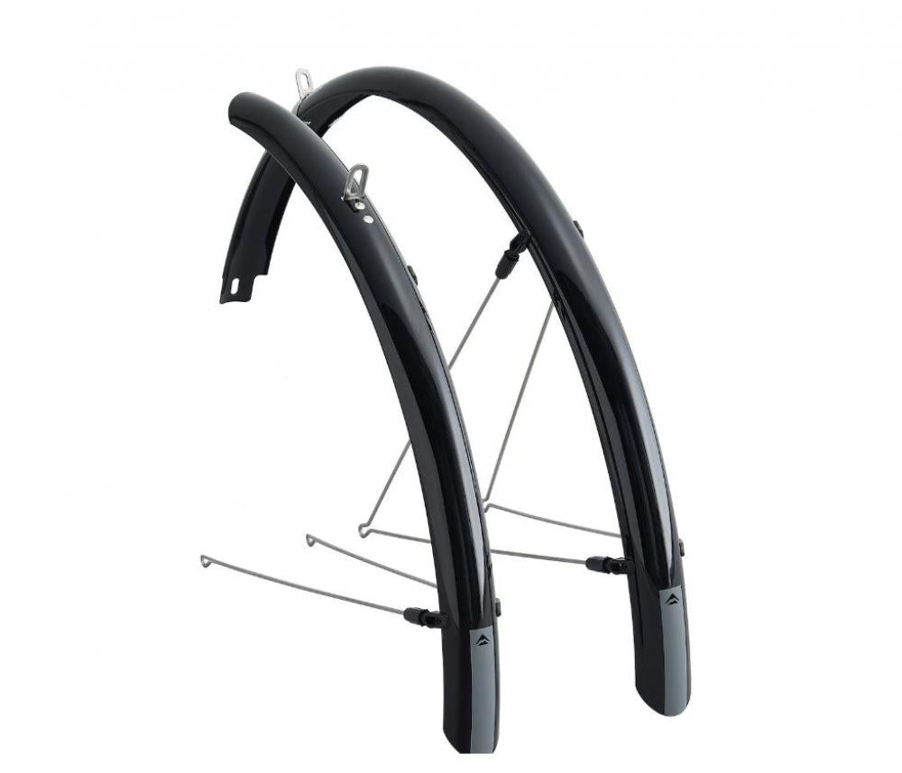 Merida Schutzblech-Set Universal 29 Zoll 60mm schwarz für zuverlässigen Spritzschutz am Fahrrad.