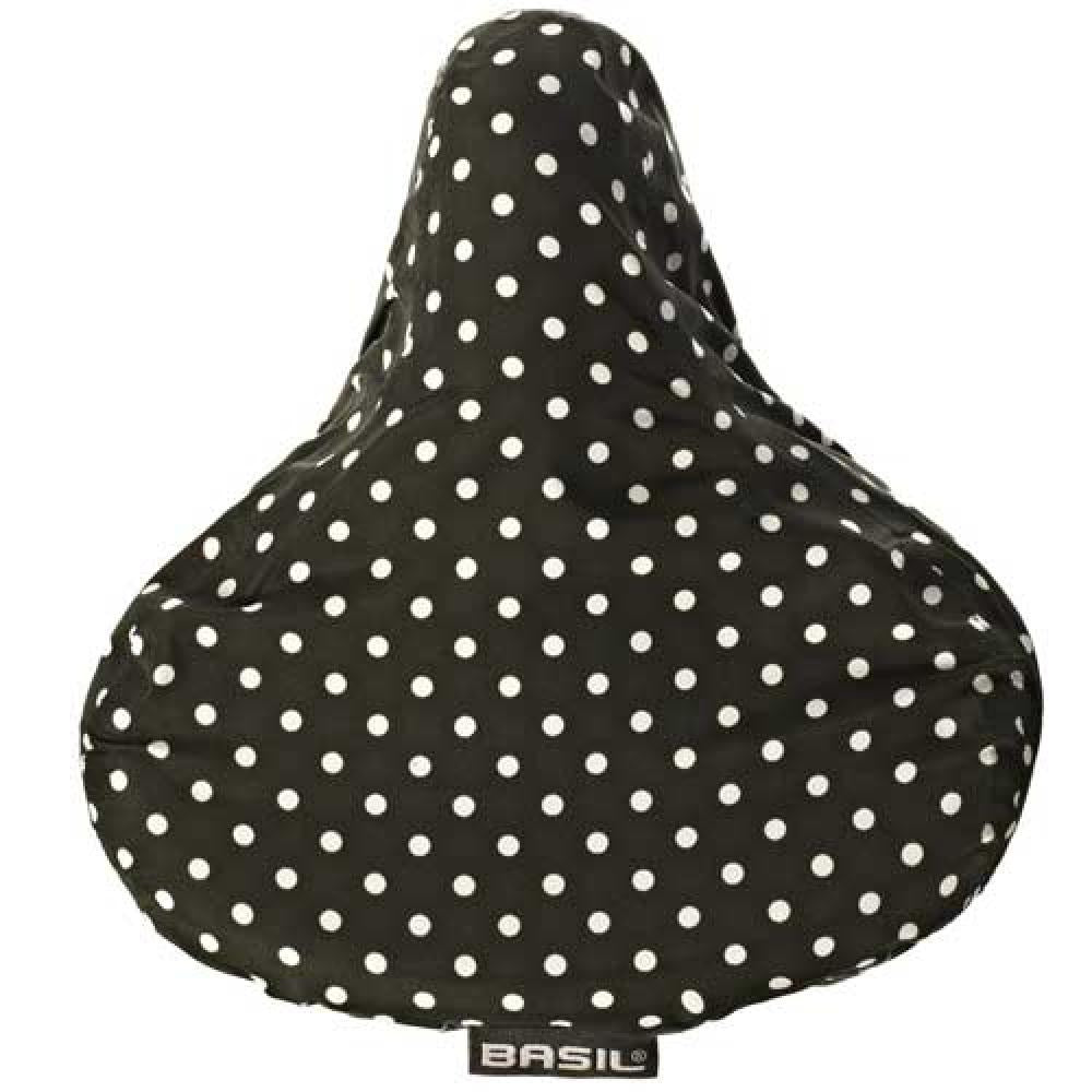 Basil Sattelbezug KATHARINA black dots