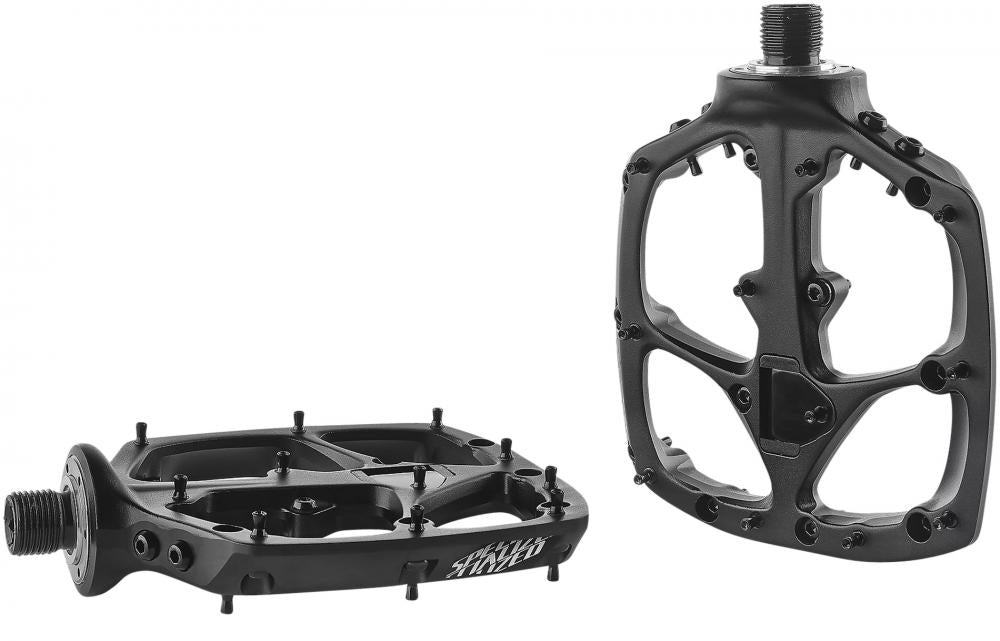 BOOMSLANG Platform Pedale Schwarz - MTB Flatpedals mit optimaler Traktion