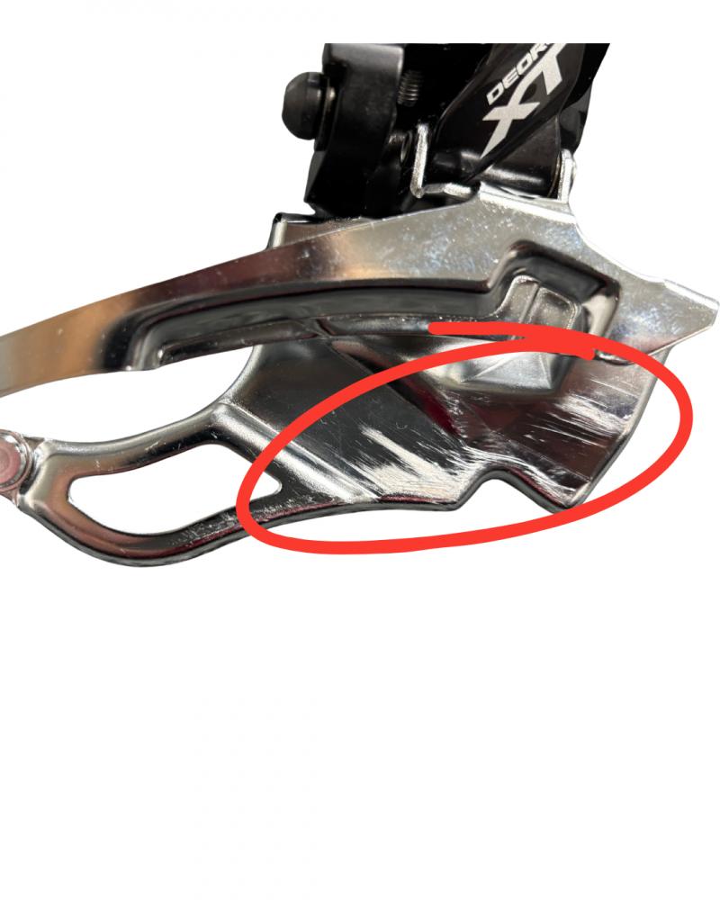 Retoure: SHIMANO DEORE XT FD-T8000 Umwerfer 3-fach Trekking, Schelle hoch, Dual-Pull - präzise Frontschalt-Performance