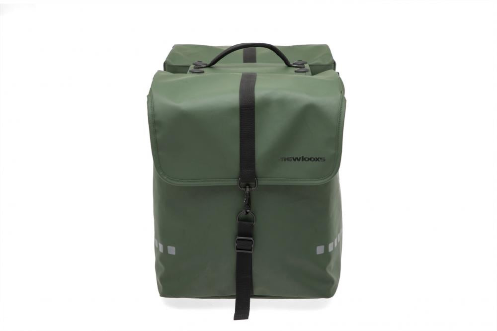 New Looxs Doppelpacktasche Odense Double RT Green 2 x ca. 20 l Green - robuste Gepäckträgertasche