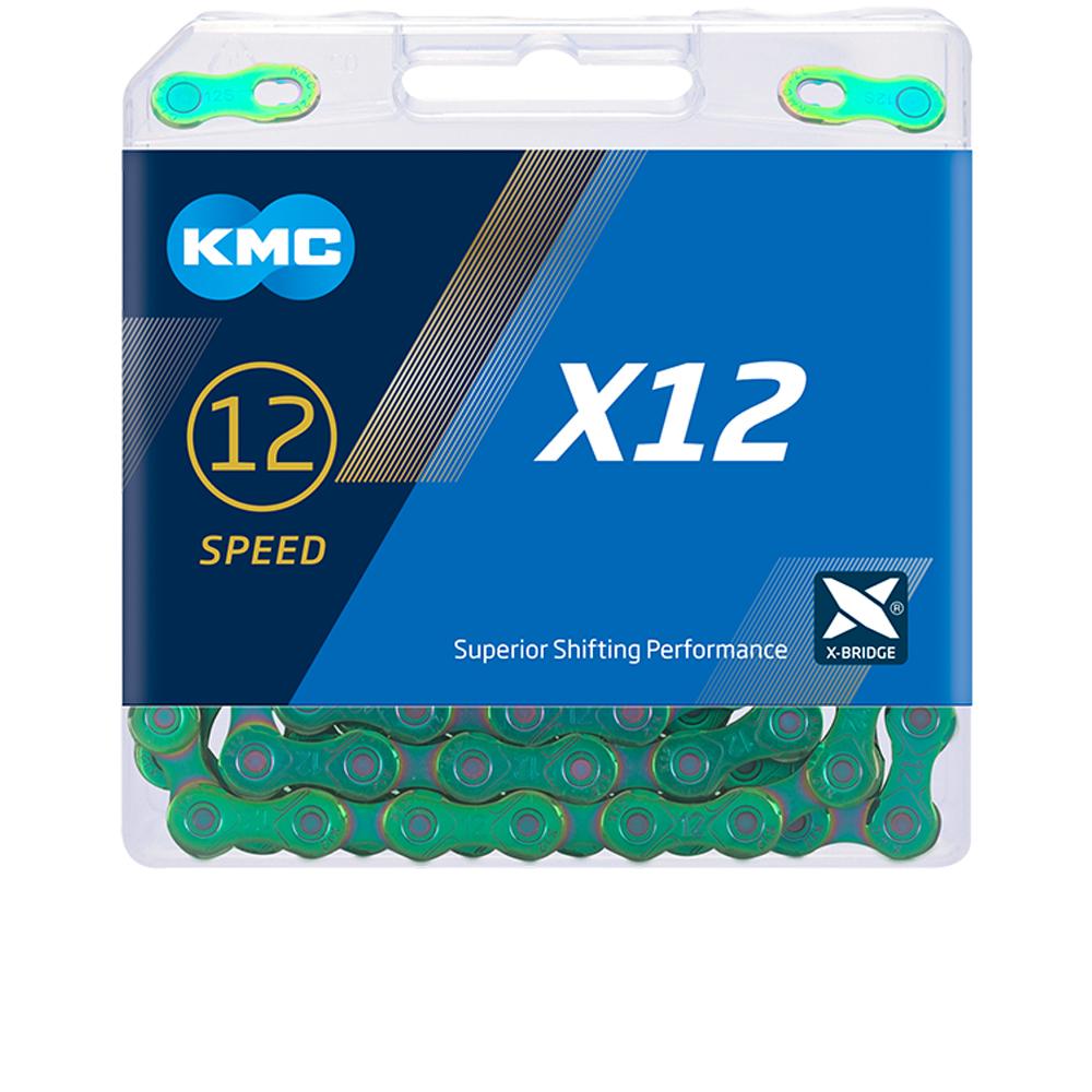 KMC X12 WAXED 12-fach Fahrradkette 126 Glieder - gewachst für optimale Schaltperformance