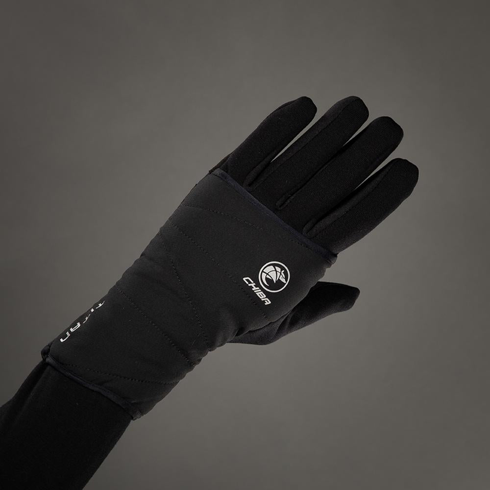 CHIBA Polarfleece Titan - Radhandschuhe XS schwarz, Polartec & Primaloft, winddicht, Touchfunktion