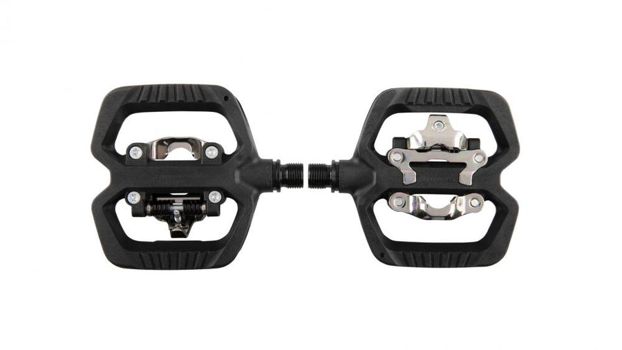 Look Geo Trekking Hybrid Pedale schwarz / SPD-kompatibel - 1 Seite Klick, 1 Plattformseite, Composite Körper, Achse Chromoly+