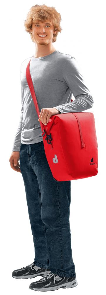Deuter Visby 20+5 Gepäckträgertasche - Wasserdicht IPX4, 20+5L, Abnehmbarer Schultergurt