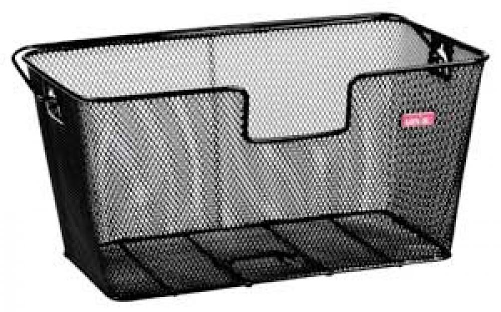 Unix Hinterradkorb Acacio Schwarz 48x28x24 cm
