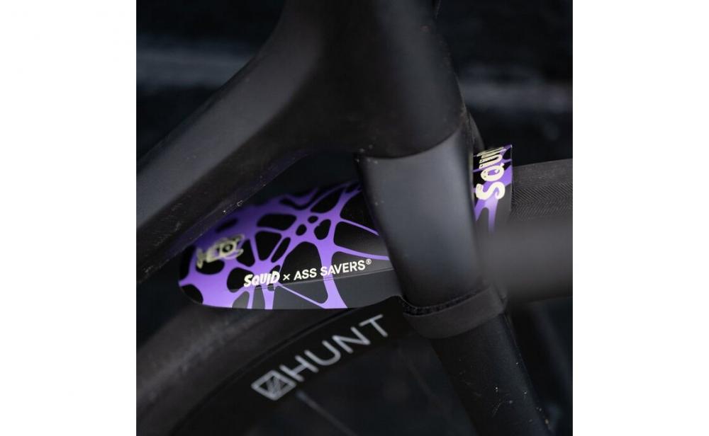 Ass Savers MFM-1-SPK Mudder Mini  Leichter Front-Spritzschutz für MTB & Gravel, effektiver Schutz vor Schmutz & Wasser, einfache Montage, Design: Squid