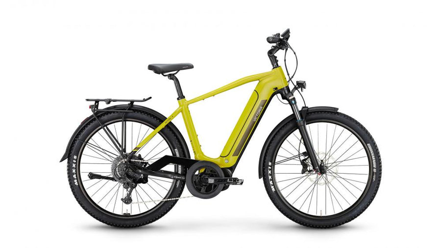 VICTORIA Elektro-SUV "AVYON 4" (#1), Diamant, 27,5", safari sand matt, 1x9-Gang SHIMANO "Cues", 58cm