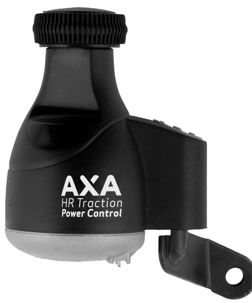 AXA HR Traction Power Control Dynamo links schwarz-silbergrau Kunststoffgehäuse 6 Volt 3 Watt Seitenläufer Flankendynamo StVZO