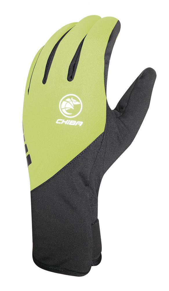 CHIBA Softshell Light - Radhandschuhe neongelb, winddicht, atmungsaktiv, Größe L