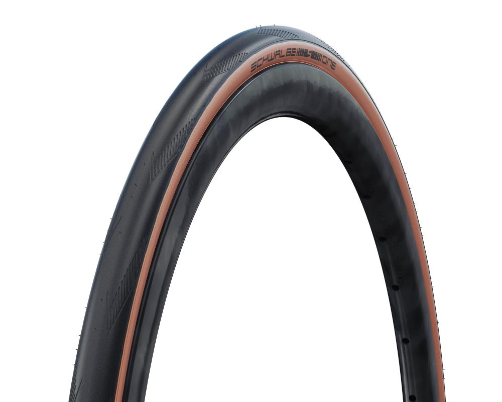 Schwalbe Faltreifen One Perf RaceGuard MikroSkin 28x1,3 Zoll (32-622) Schwarz/Bronze - schneller Allround-Rennradreifen