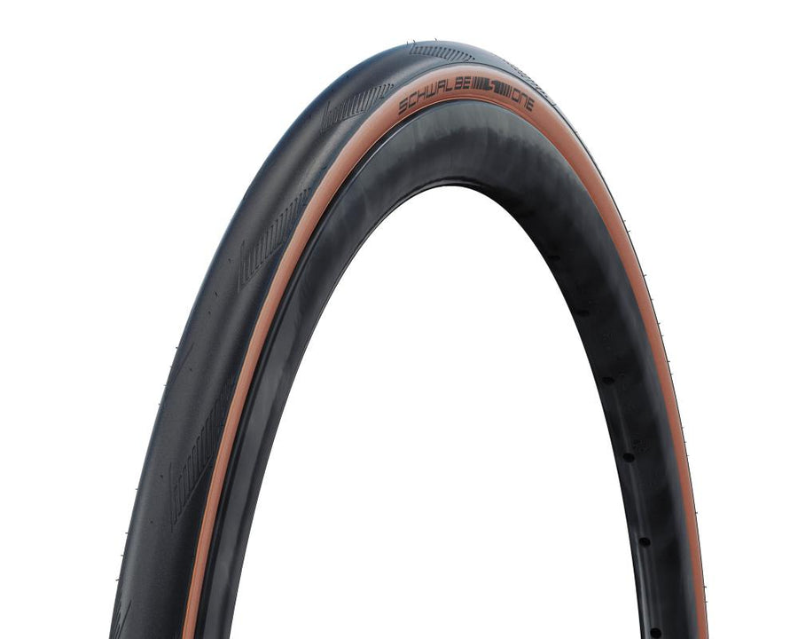 Schwalbe Faltreifen One Perf RaceGuard MikroSkin 28x1,3 Zoll (32-622) Schwarz/Bronze - schneller Allround-Rennradreifen