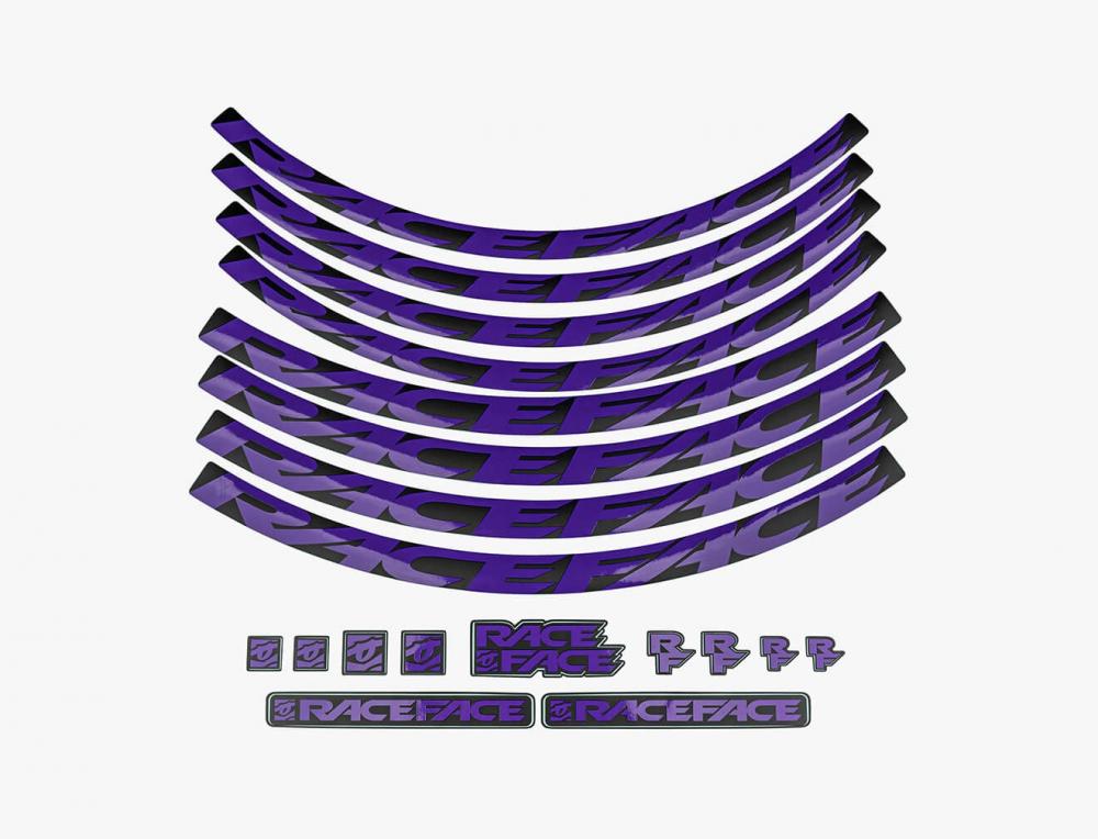 Laufrad Decal Set, Small, Purple Lila - Stylisches Felgen-upgrade