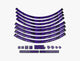Race Face Laufrad Decal Set, small, purple lila - stylisches Felgen-Upgrade