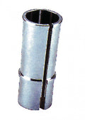 Silberne Kalibrierbuchse für Fahrrad-Sattelstütze 25,4mm, passend für Rahmenrohr 26,4-28,0mm.