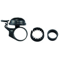 Merida Klingel BASIC 22,2-31,8 mm Schwarz/Silber - zuverlässige Fahrradklingel in moderner Ausführung