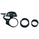 Merida Klingel BASIC 22,2-31,8 mm Schwarz/Silber - zuverlässige Fahrradklingel in moderner Ausführung