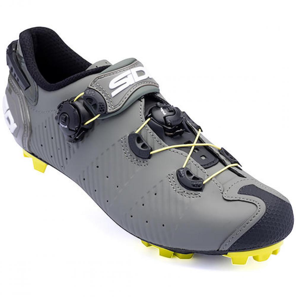 Sidi MTB Drako 2S SRS military/yellow 45 - High-Performance MTB-Rennradschuh in moderner Ausführung
