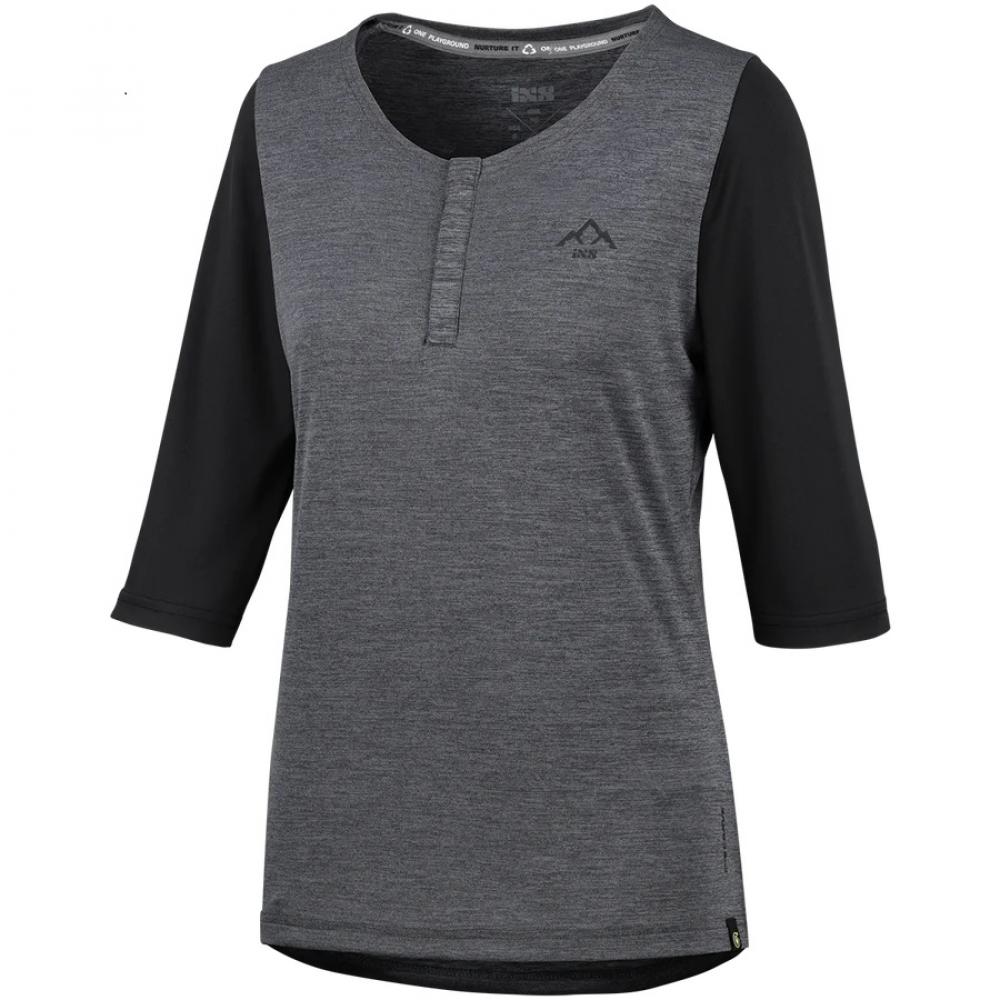 IXS Sports Division iXS Carve X Women Henley 42 graphite/black - atmungsaktives Bike-Jersey