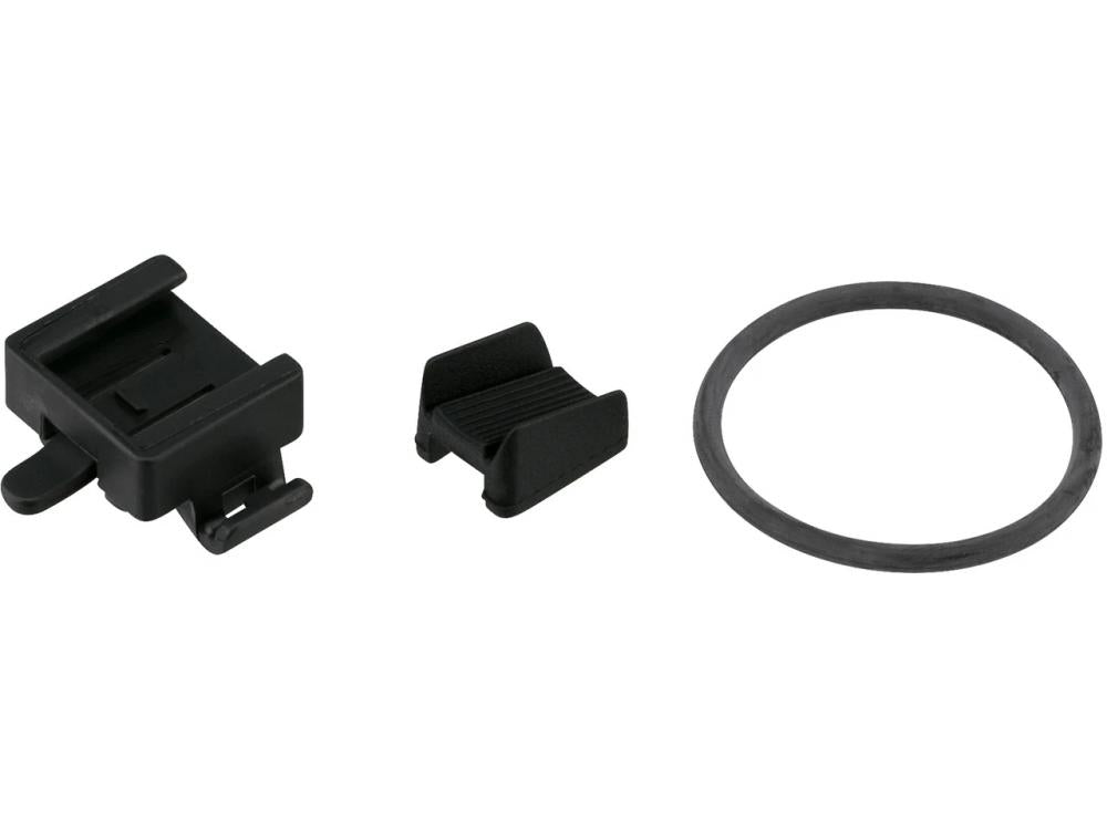 Cat Eye Vertikal SP-14R Rücklichthalterung: Set mit Kunststoffhalterung, Adapter und O-Ring für Fahrrad.