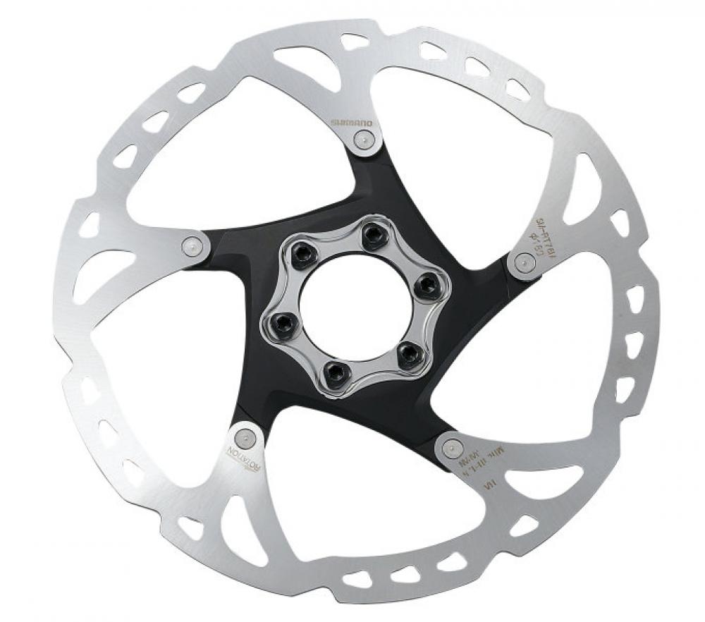 SHIMANO Bremsscheibe RT76 160mm 6-Loch - Hochwertige Fahrrad Bremsscheibe für MTB und Rennrad - Scheibenbremse