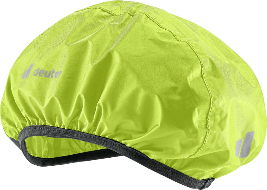 Helmet Helmüberzug M Neon - Wasserdichter Regenschutz mit Reflektoren für Fahrradhelme