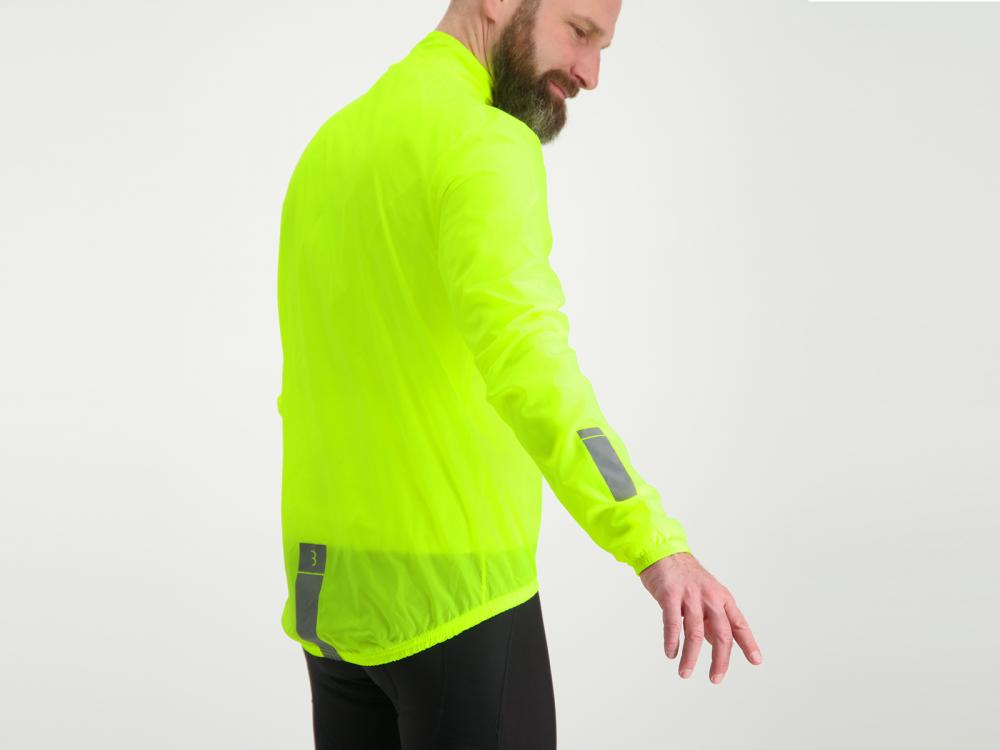 BBB Cycling BaseShield BBW-148 Fahrradjacke XXL neon gelb - leichte, winddichte Regenjacke