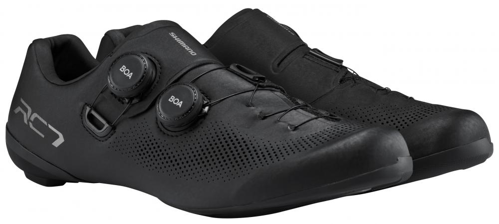 SHIMANO Fahrradschuhe RC703 Road SPD-SL Herren/Damen breit Größe 41 Schwarz
