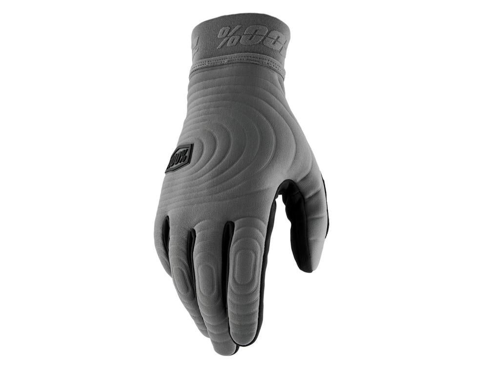 100% Brisker Xtreme Gloves S charcoal - leichter, warmer MTB- und MX-Handschuh