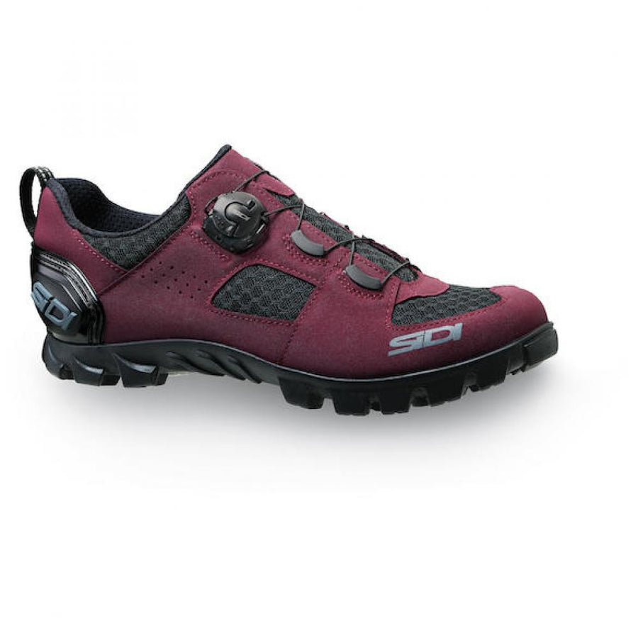 Sidi MTB Turbo burgundy/black 41 Burgunder/schwarz - leistungsstarker MTB-Schuh mit Outdoor-Sohle