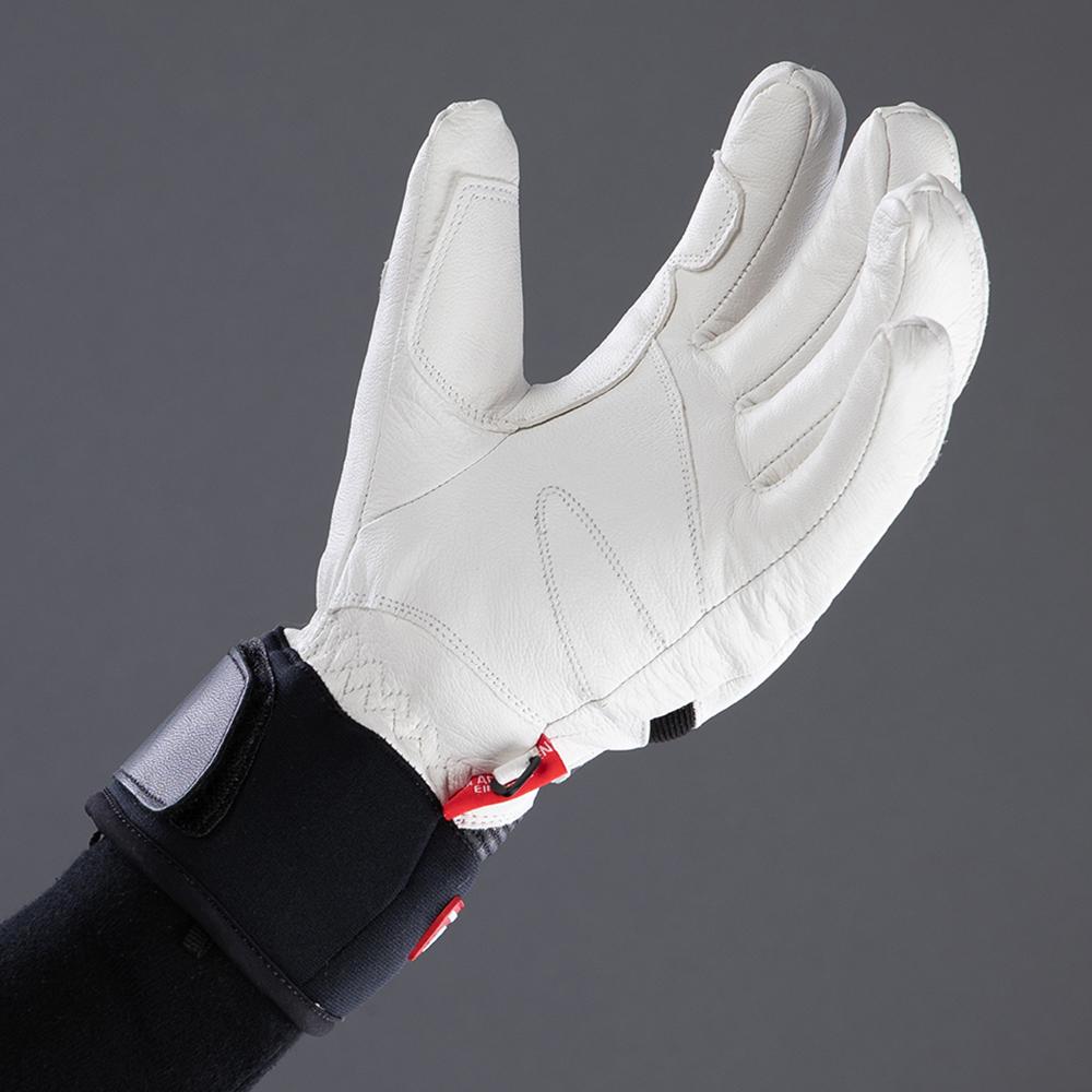 CHIBA Super Race - wasserdichte, winddichte Radhandschuhe, Größe 8, weiß
