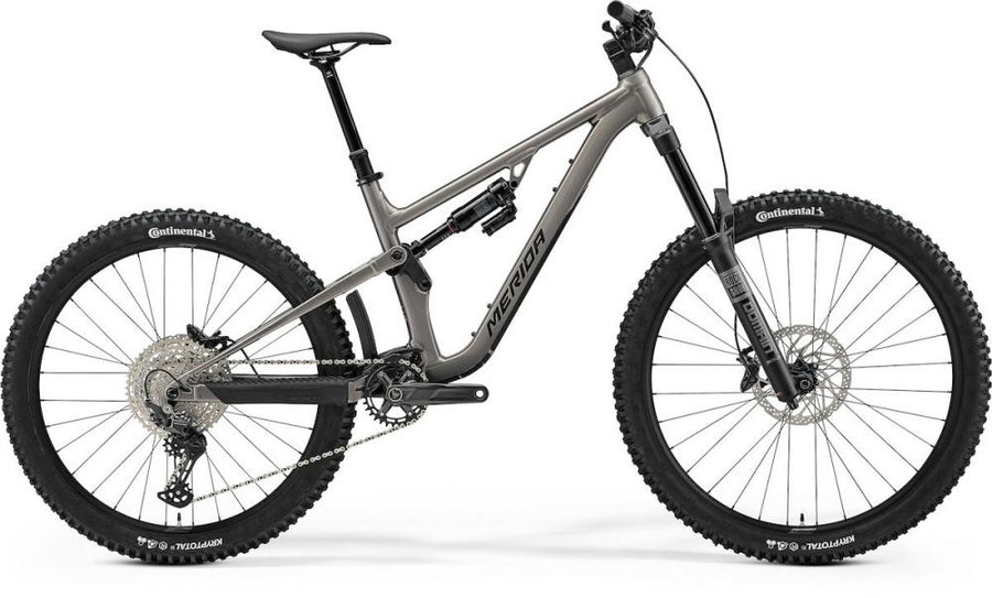 Merida ONE-SIXTY 500 XL grau warm slate grey (golden black) - Enduro Fully für anspruchsvolle Trails