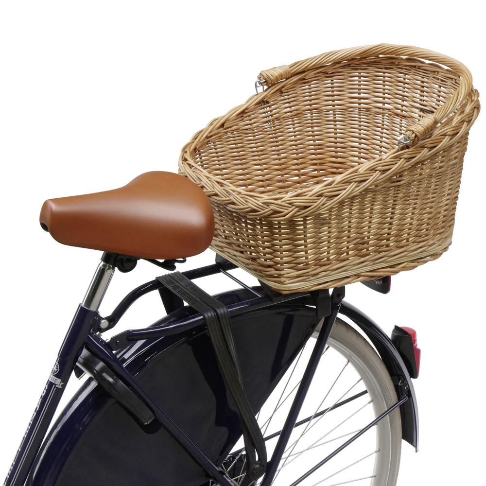 KLICKfix Fahrradkorb Weidenkorb GT braun 26x47x37 cm