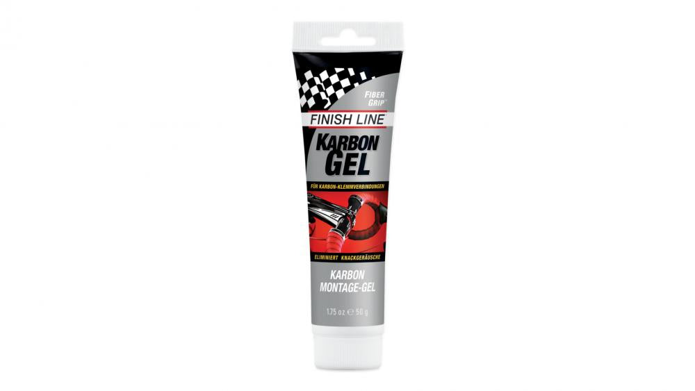 Finish Line Carbon Montage-Gel 50g Tube - rutschfester Halt für Carbon-Teile, reduziert Klemmdrehmoment, schützt vor Beschädigung
