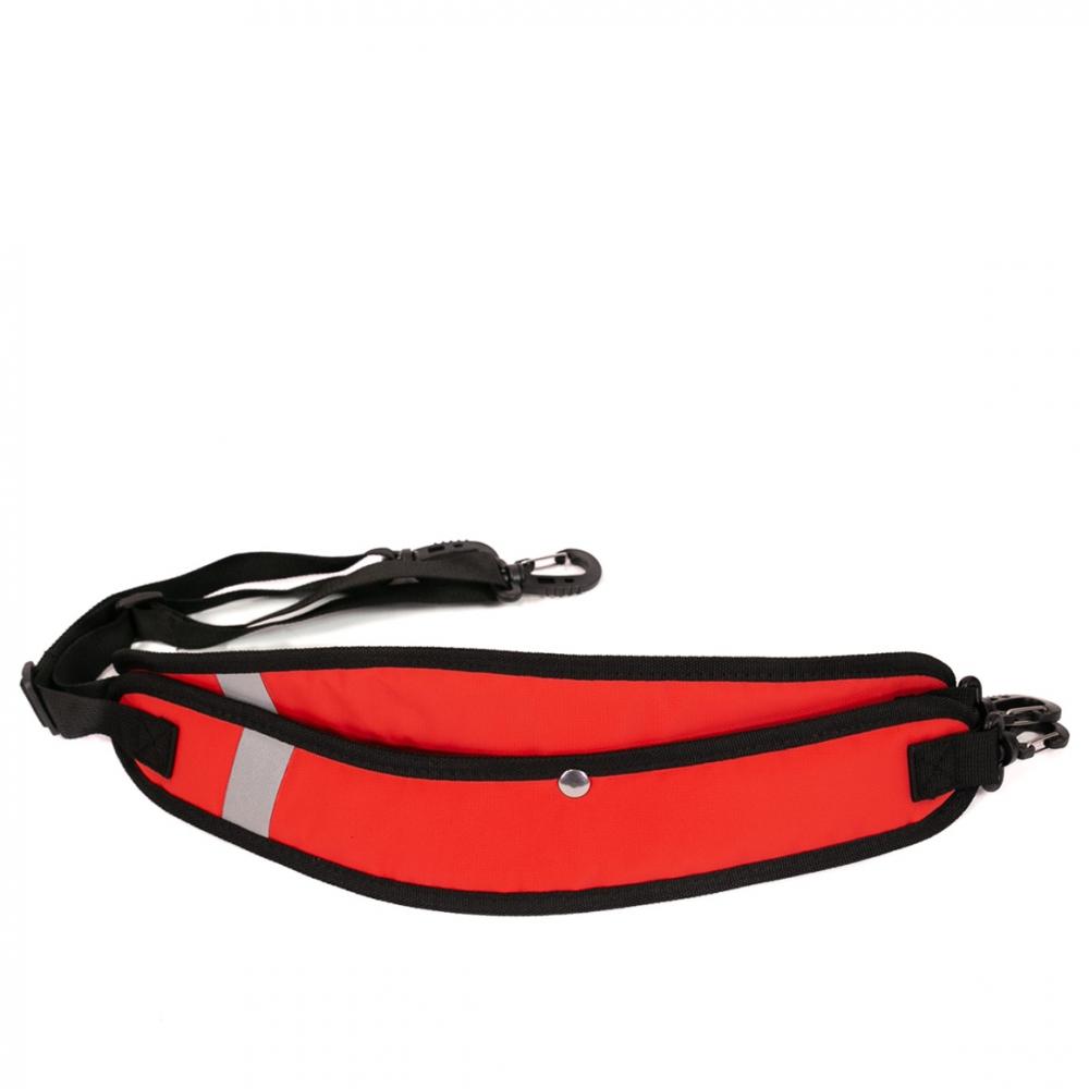 Haberland Bike-Rucksack H2O schwarz/rot - wasserdichte Gepäckträgertasche mit Tragesystem