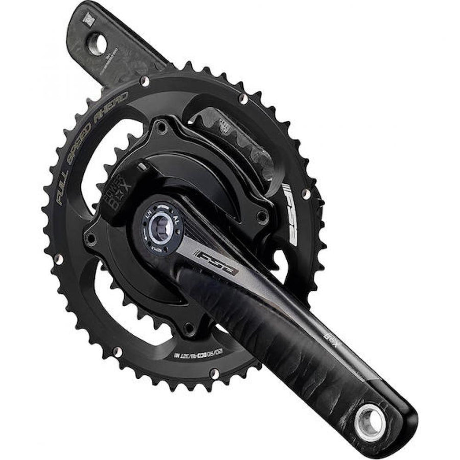 FSA Leistungsmesskurbel Powerbox Road Carbon Supercompact 172,5 mm Schwarz - effiziente Performance-Steigerung