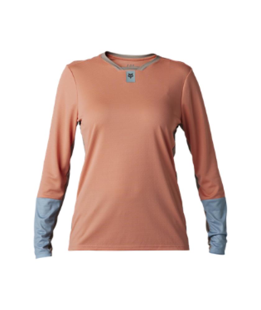 FOX Jerseys - W DEFEND LS JERSEY - Salmon - Größe L