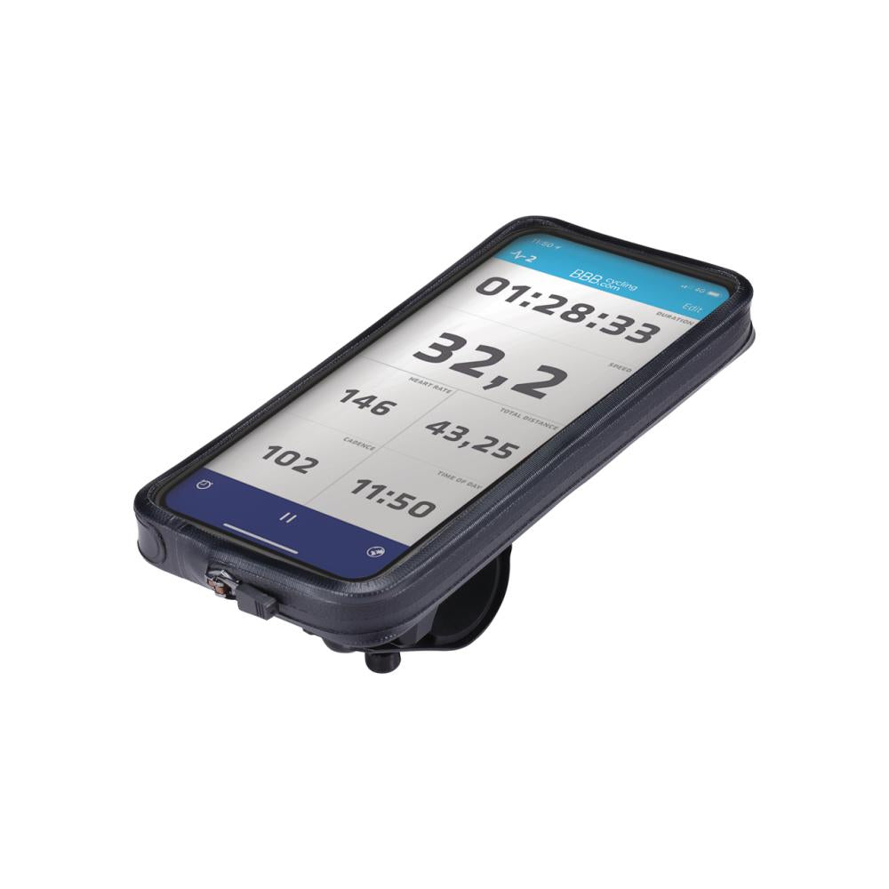 BBB Cycling Smartphonehalterung Guardian M schwarz - sichere Handy-Tasche für dein Bike