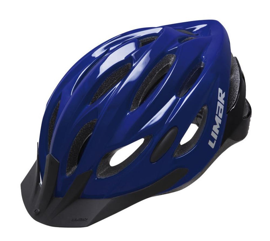 Limar Scrambler Fahrradhelm Gr. M 52-57 cm Blau/Schwarz - Mikroschalen-Helm mit 22 Belüftungsöffnungen