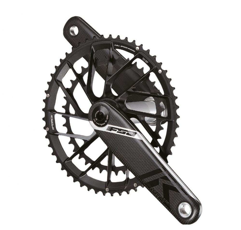 FSA Kurbelgarnitur K-Force Team Edition Modular 170 mm Schwarz - leichte High-End-Performance