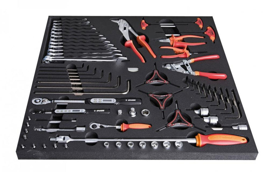 Unior Werkzeugset SOS Drehmoment + Zange rot 68teilig SET4-2600AC-US
