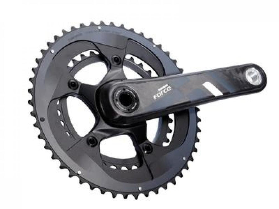 SRAM Force 22 Rennrad-Kurbelsatz, schwarz, 175mm, 53-39T GXP, für steife Performance.