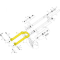 Manitou Tauchrohreinheit für Machete J-Unit 24" Mattschwarz - präzises Fahrverhalten