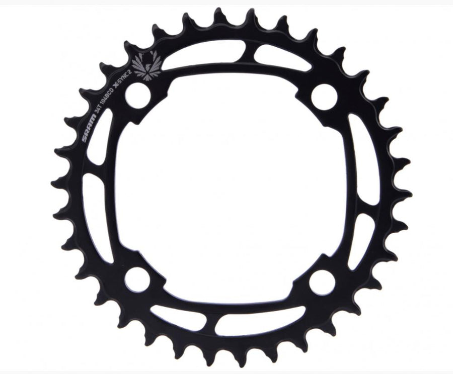 SRAM Kettenblatt X-Sync Eagle 34T / 0 mm / Stahl / schwarz - 0 mm, schwarz