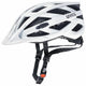 UVEX i-vo cc Fahrradhelm 56-60 cm White matt - leichter Allround-Helm mit 3D IAS-System, 24 Belüftungsöffnungen, X-fit-Polster, abnehmbarem Visier, optionalem Plug-in LED, Insektennetz