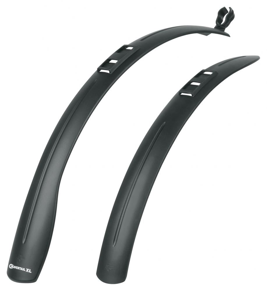 SKS Beavertail XL Schutzblech-Set für 26"-28" MTB, schlagfester Kunststoff, optimierter Spritzschutz, einfache Montage, auch für Federgabeln geeignet
