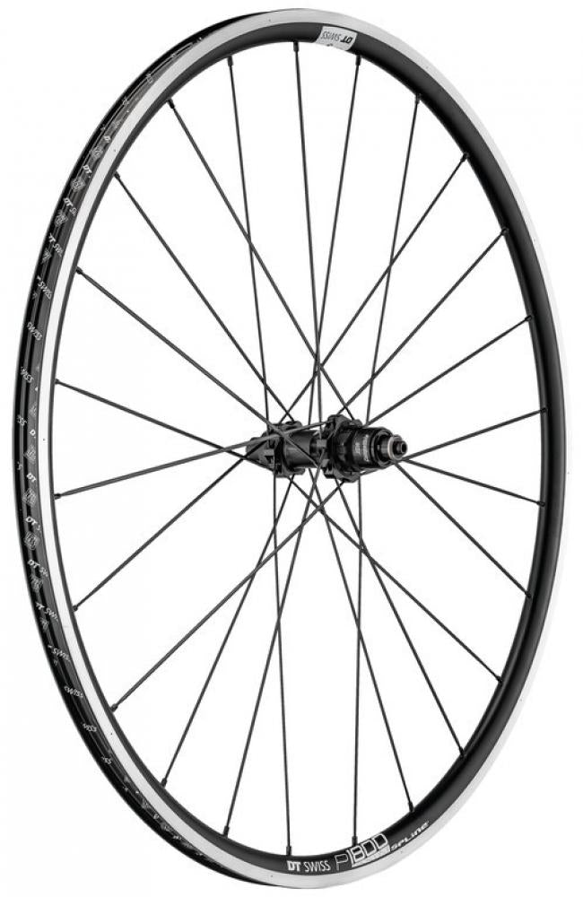 DT Swiss Laufrad P 1800 Spline 23 622 x 18 mm Schwarz - leichtes Trainings- und Rennrad-Hinterrad