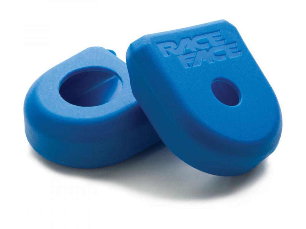 Race Face Crank Boot Kurbelschutz Kit, 2 Stk., medium blau - Schutz für Kurbelarme