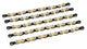 XLC Kette CC-C05 1/2 x 11/128, 118 Gl. 11-f. gold/schwarz